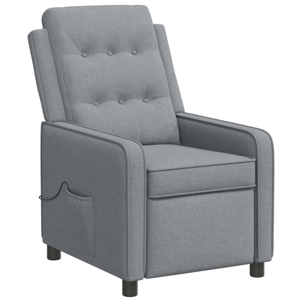 Poltrona massaggiante reclinabile Grigio Chiaro 42051346