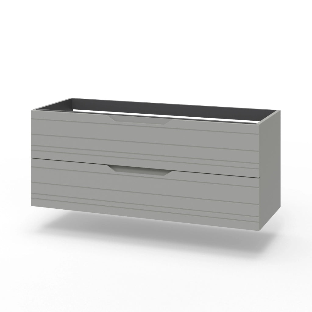 Base portalavabo 2 cassetti SOLMIRA grigio