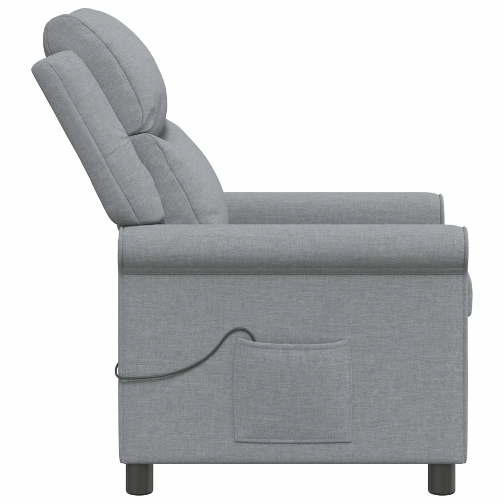Poltrona massaggiante reclinabile Grigio Chiaro 42051390