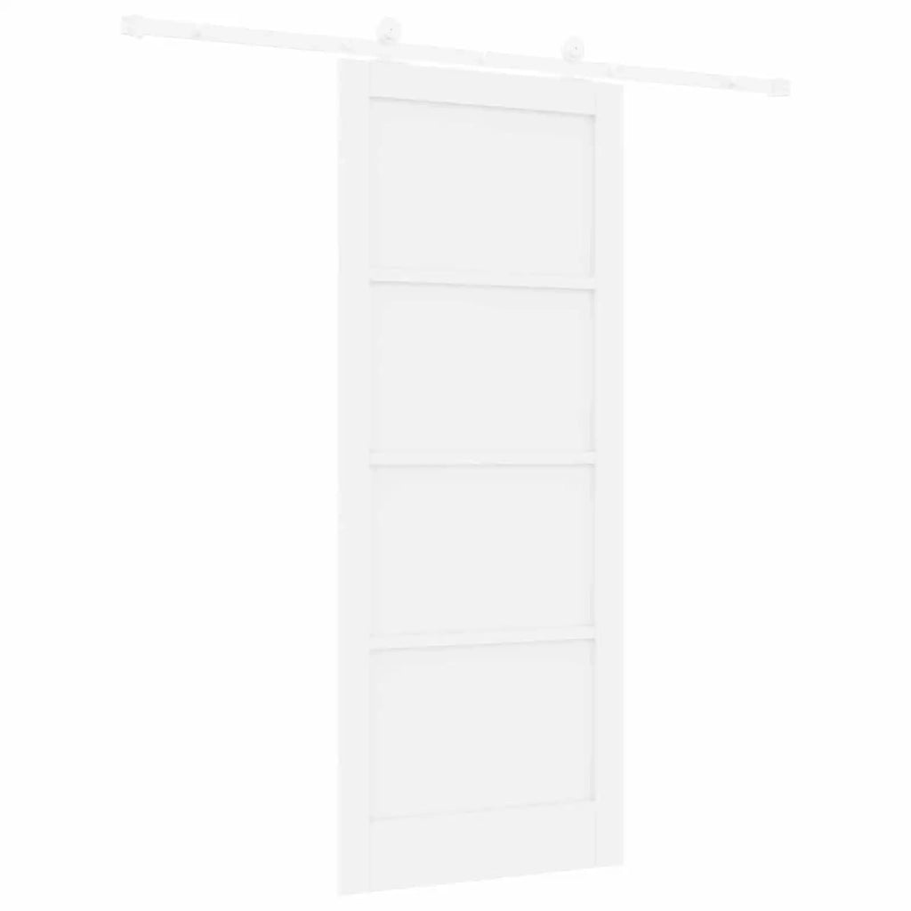 Porta scorrevole 86 x 211 cm Legno ingegnerizzato Bianco 3450061