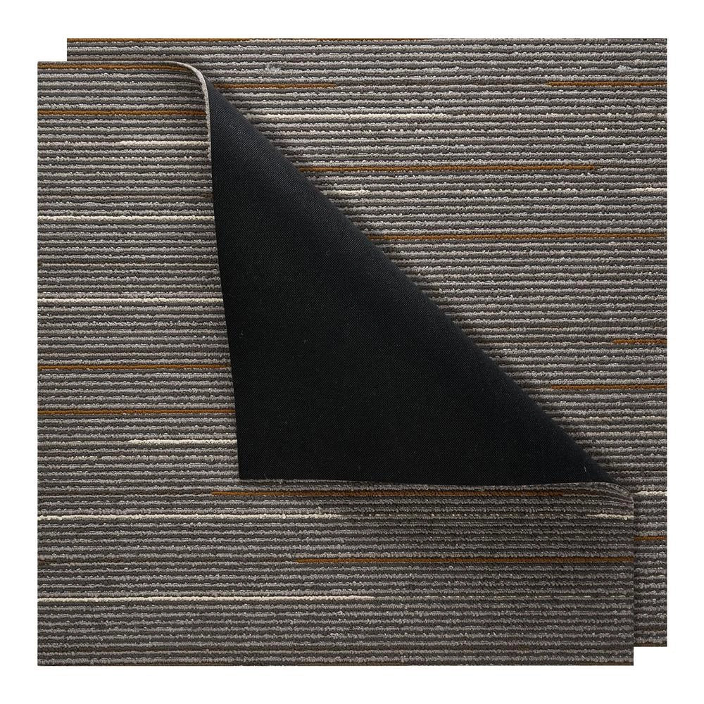 Piastrelle per moquette modulari 24 pezzi 610x610 mm, pavimento morbido per fai da te e casa, marrone scuro