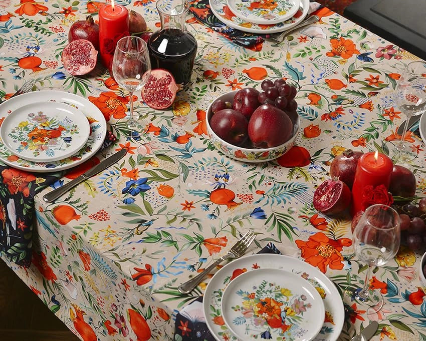 Tovaglia con motivo granata, 83x55 cm, 100% cotone
