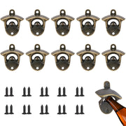 Set da 10 pezzi di apriscatole da parete in metallo