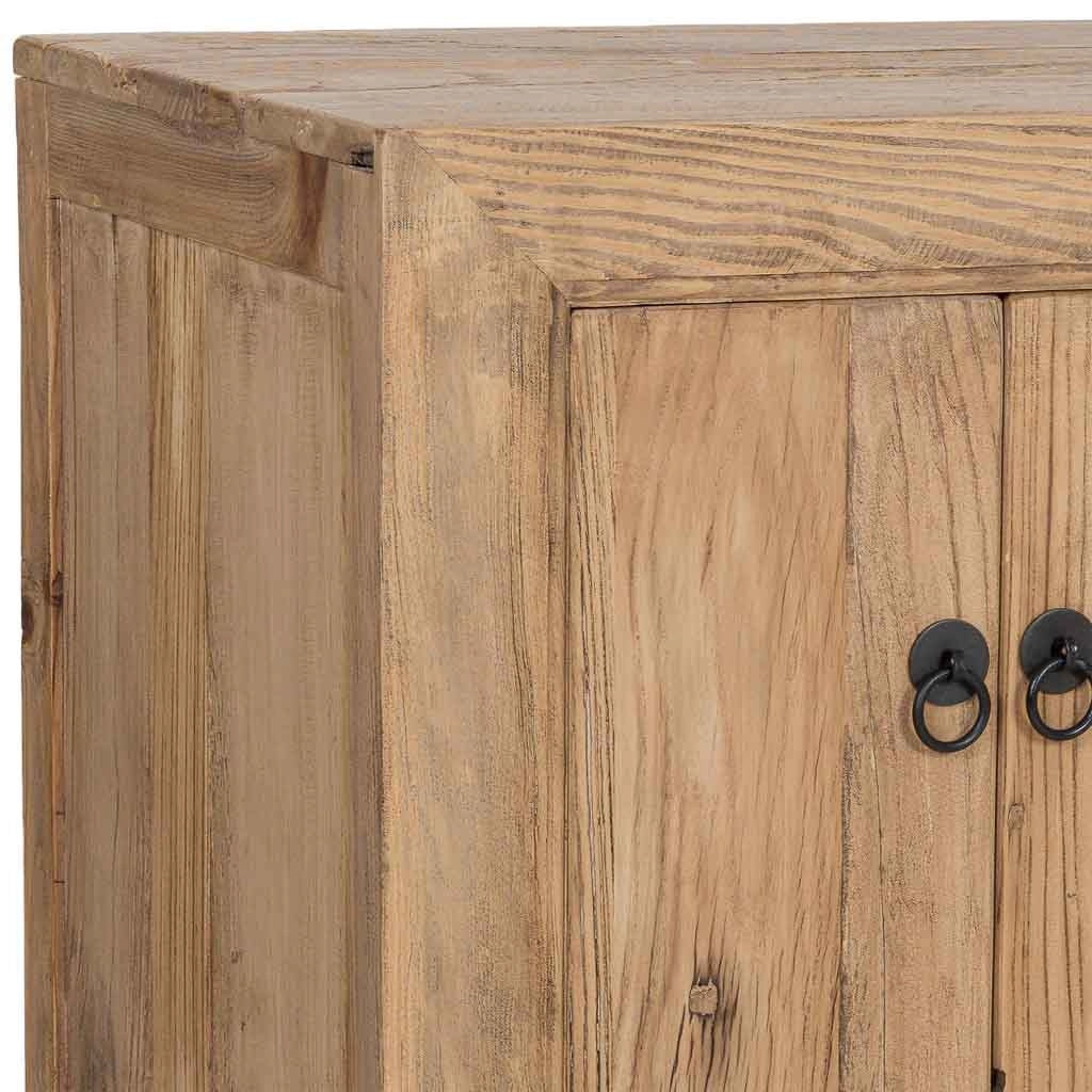 Credenza in legno beige 160x45x84h cm