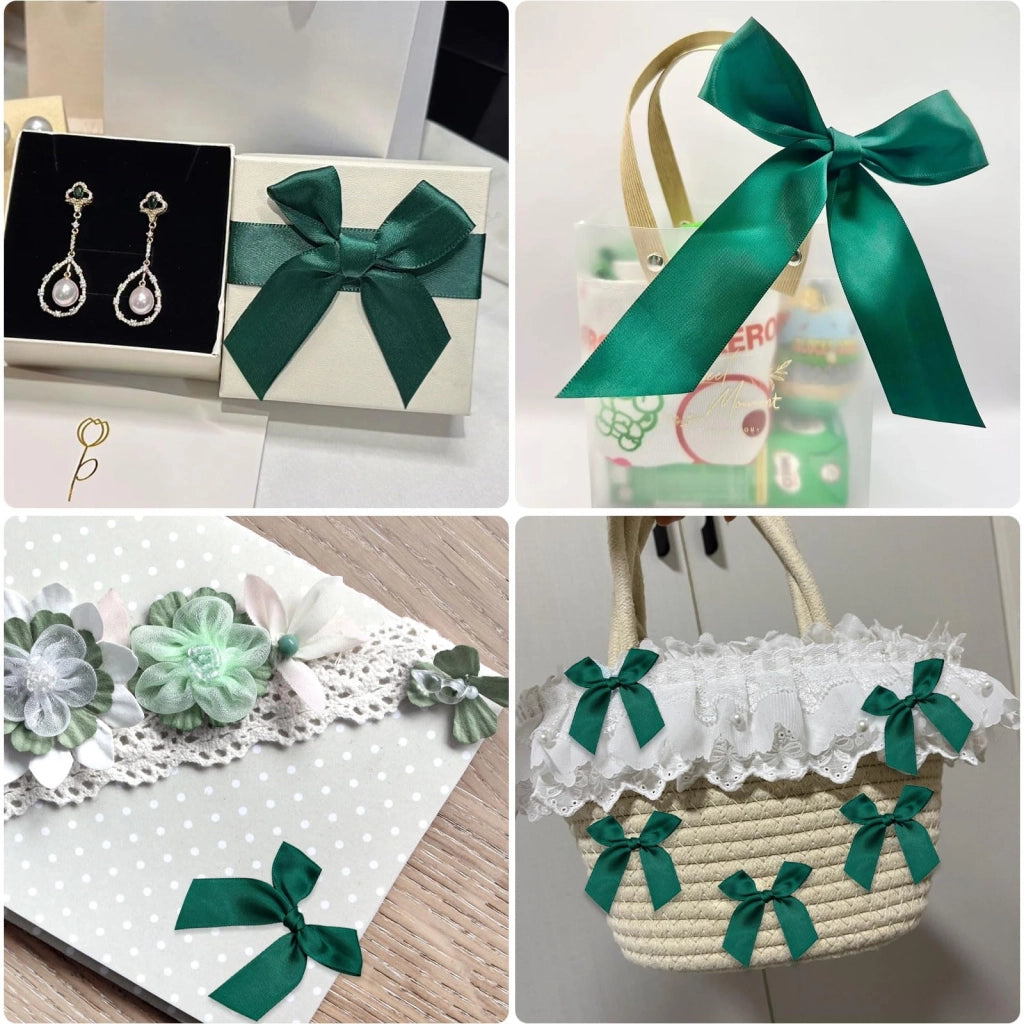 Decorazioni per albero di Natale, 60 pezzi, verde, 7x7 cm, in poliestere