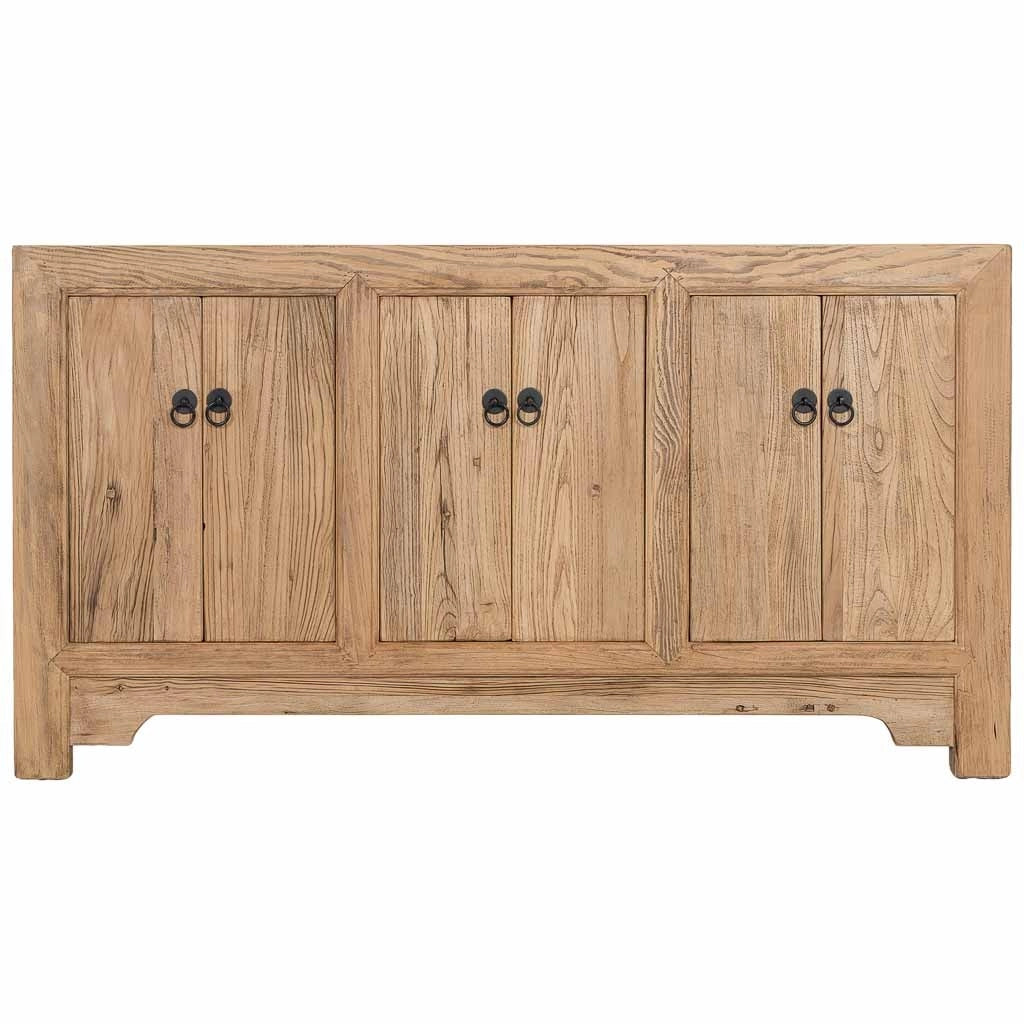 Credenza in legno beige 160x45x84h cm