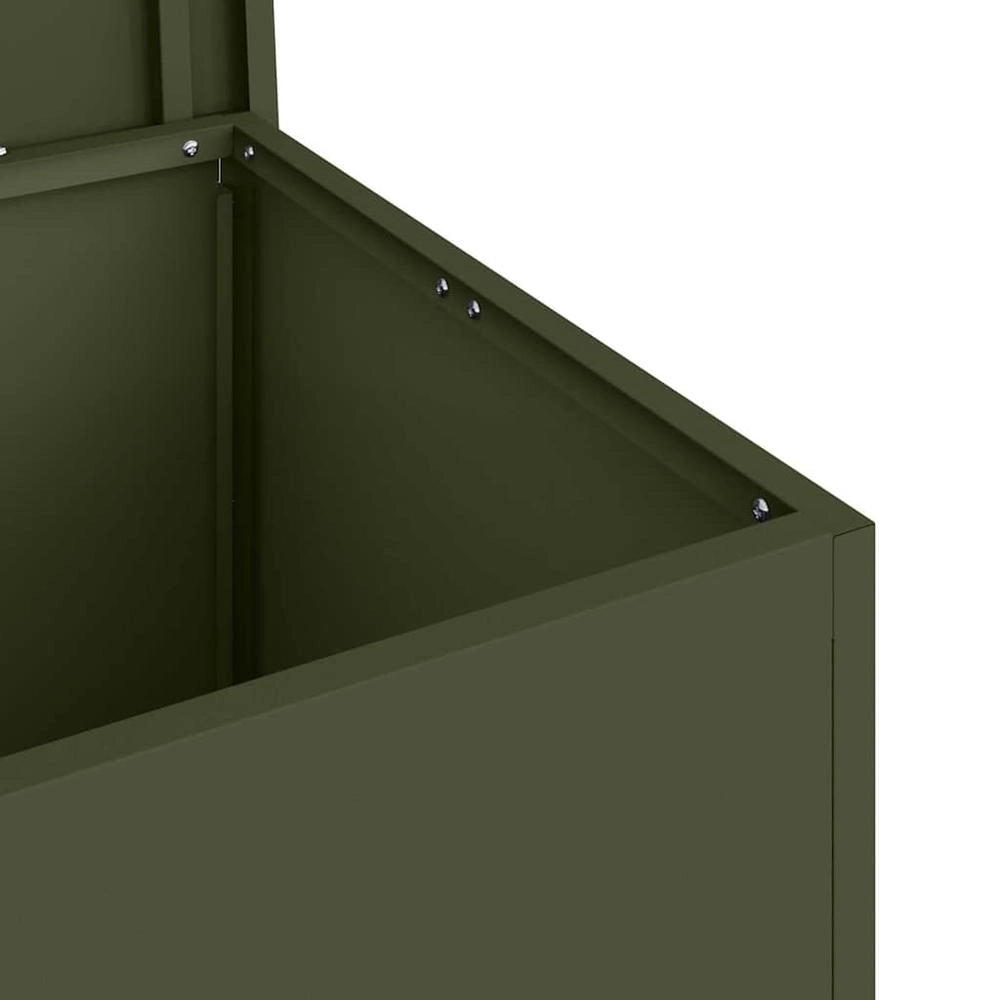 Cassa per cuscini da giardino Acciaio zincato 80 x 50,5 x 50 cm