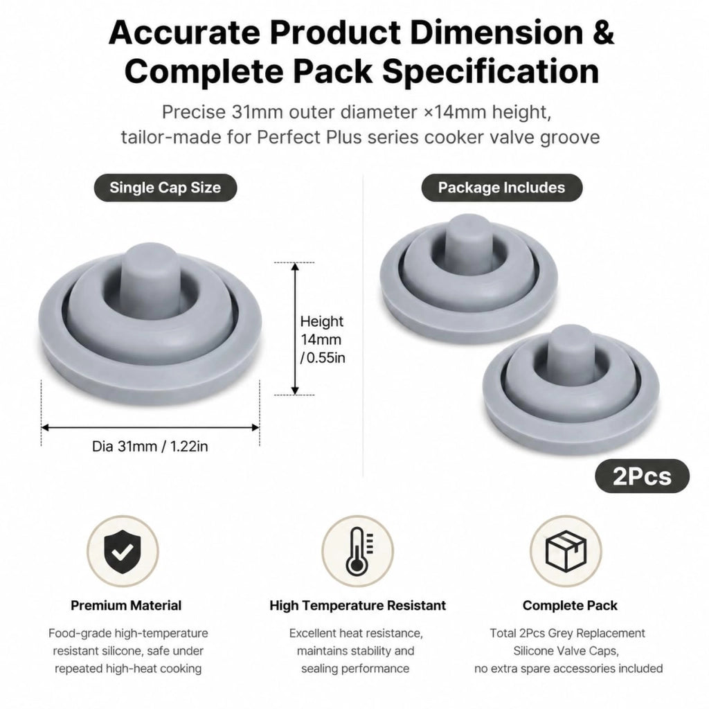 2 guarnizioni di ricambio per pentole a pressione, diametro 18-22 cm, in silicone, compatibili con WMF Perfect