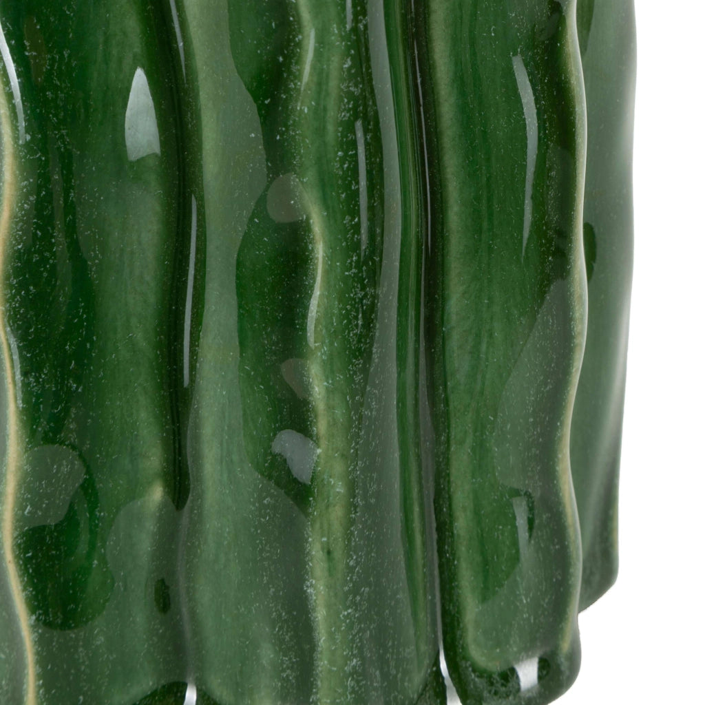 Basi, Vaso Disegno con Cactus, Verde