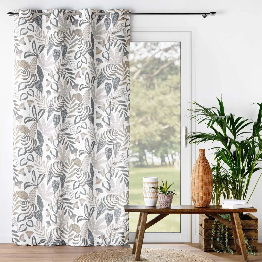 Tenda oscurante con occhielli, 140x280 cm, modello Tilda, colore bianco