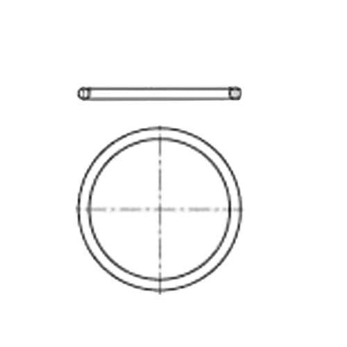 Guarnizione O-ring in silicone trasparente, diametro 200 mm, per flange, confezione da 5 pezzi