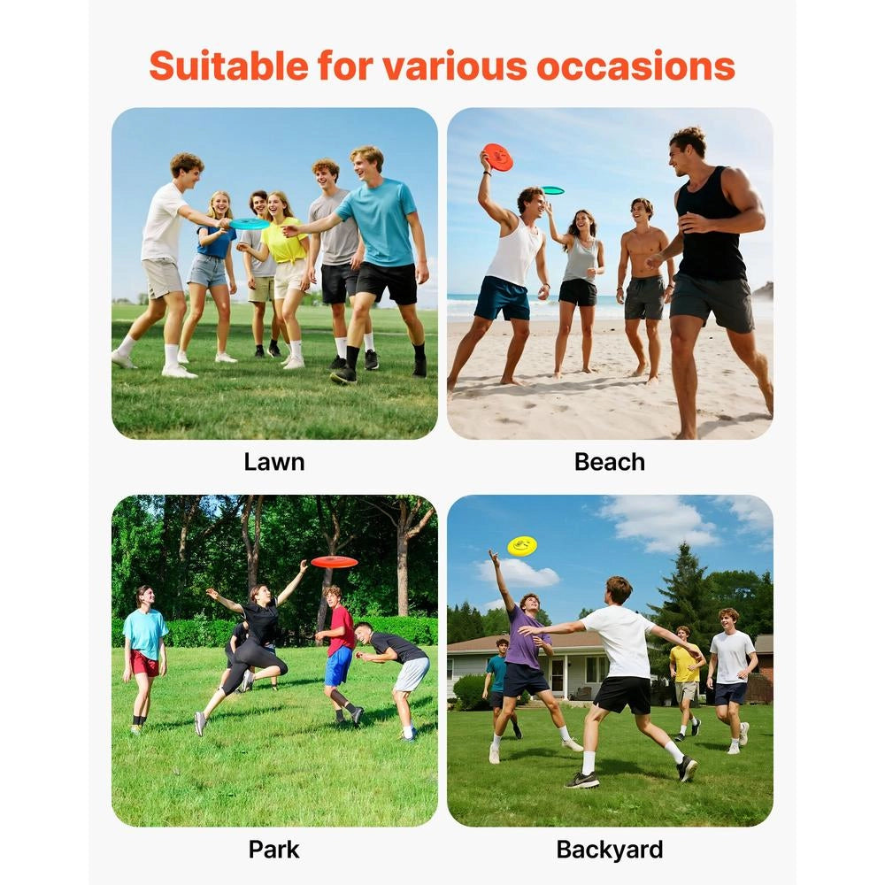 Set Disc Golf 3 Pezzi in TPE Modello SS-DF-001 con Driver Mid-range e Putter Resistente per Giardino e Parco