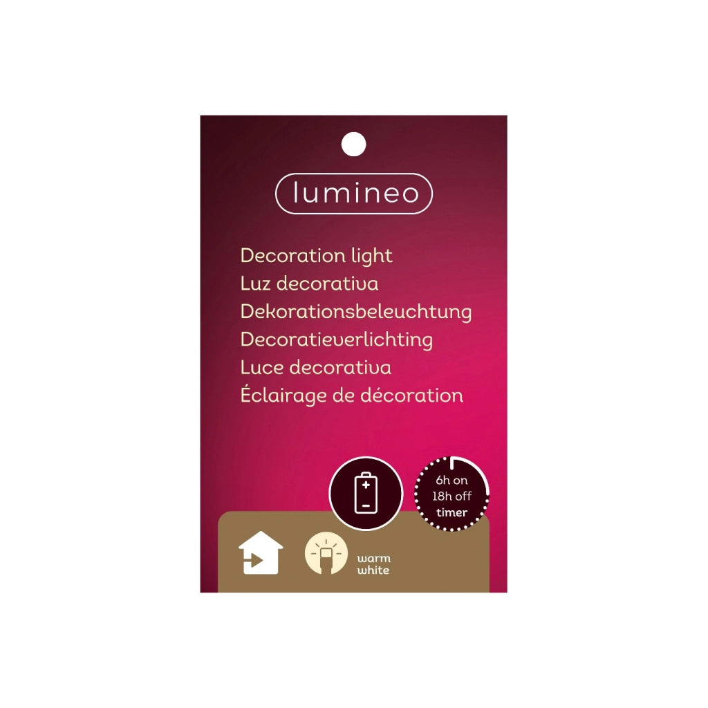 Albero Lgn effetti neve bianca c/LED 5x14x24,5cm