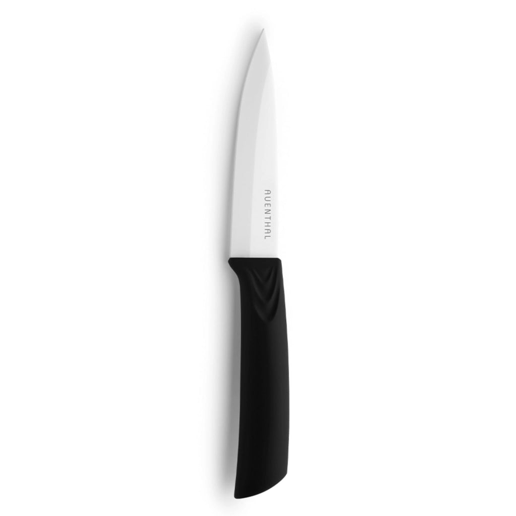 Coltello da intaglio in Vetroceramica, 10 cm, bianco, con manico Softouch, inclusa protezione per la lama