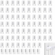 Ganci adesivi per tende, 70 pezzi, 2,4 x 1,7 cm, colore bianco