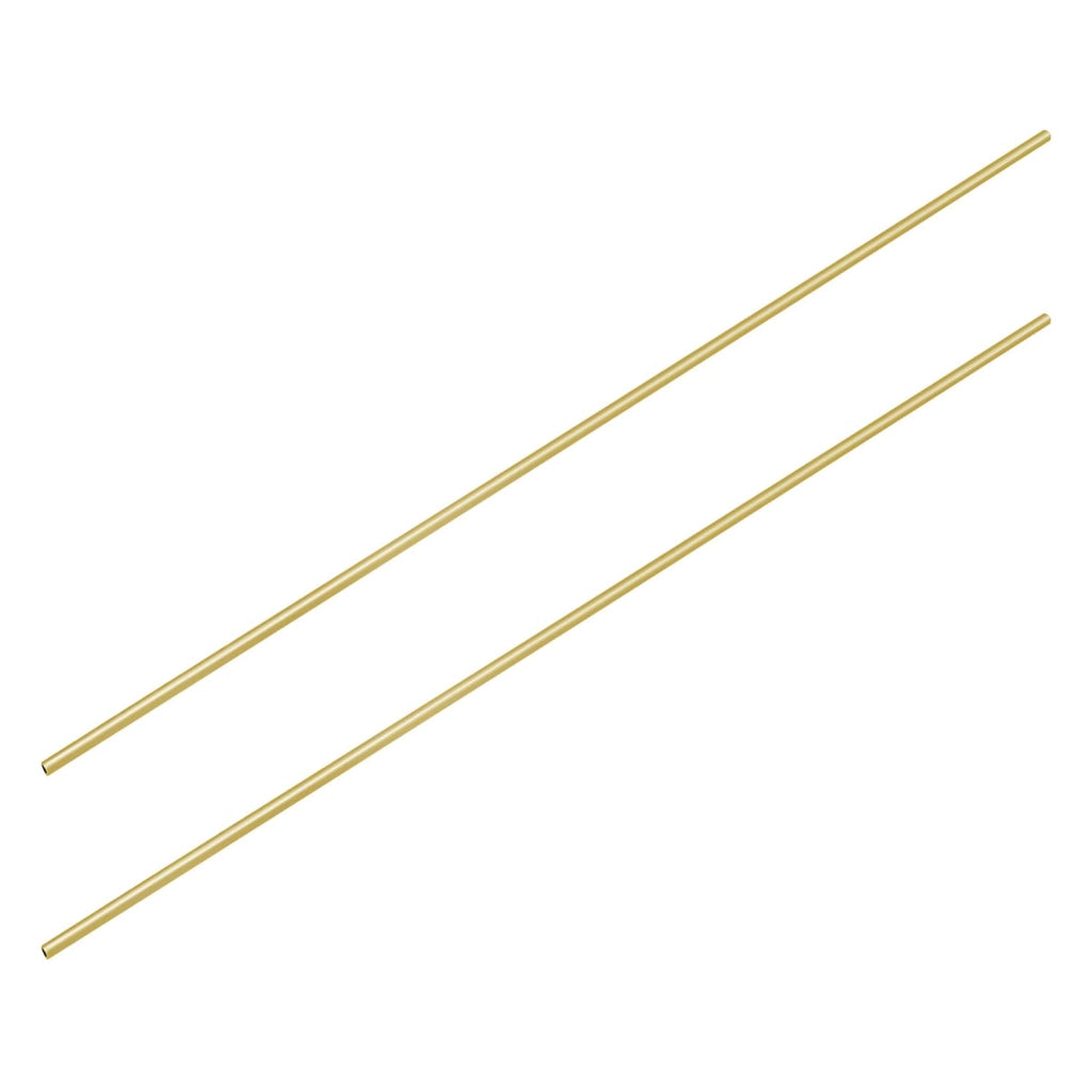 Tubo di ottone, sezione circolare, diametro interno 1,6 mm x spessore parete 2 mm, lunghezza 300 mm