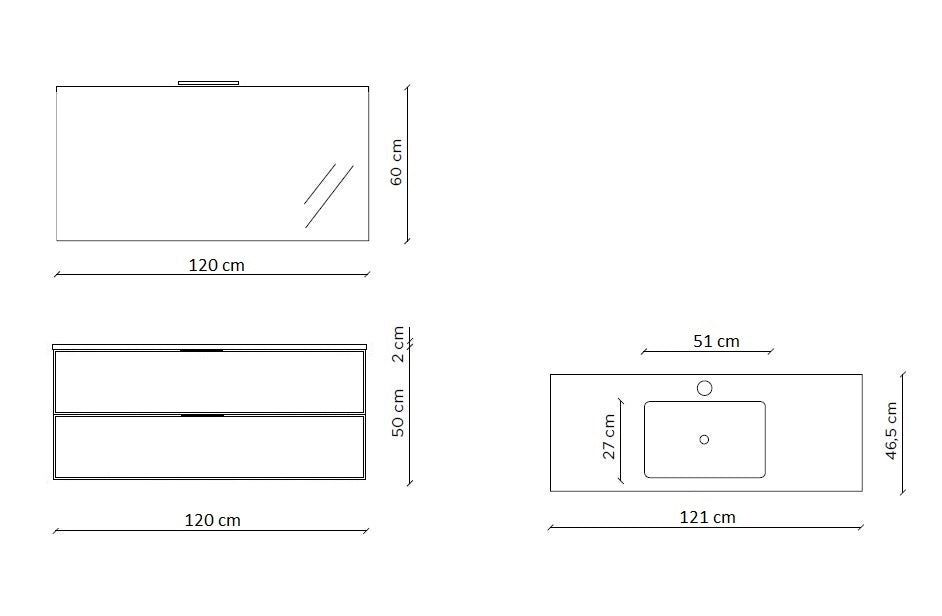 Composizione 4 pezzi SOLMIRA rovere rio