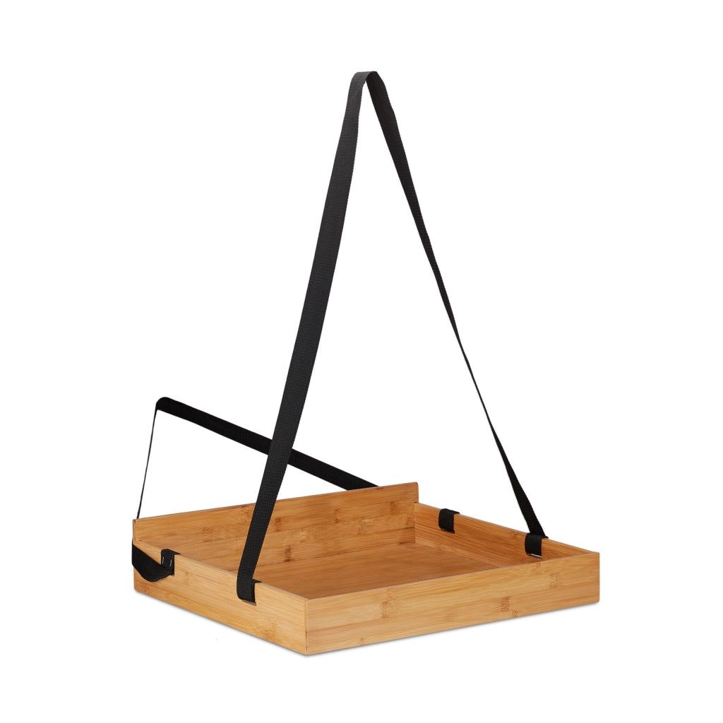 Cesto in bambù, dimensioni 50x40 cm, con 2 maniglie, ideale per feste