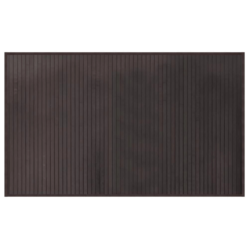 Tappeto Rettangolare Marrone Scuro 60x100 cm in Bambù