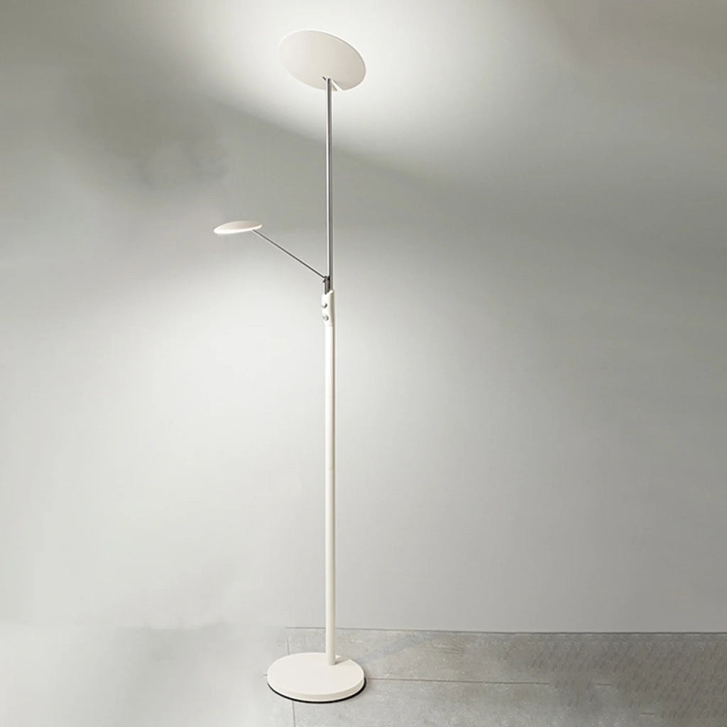 Piantana Moderna Miranda Metallo Bianco Acrilico Led 28W 3000K