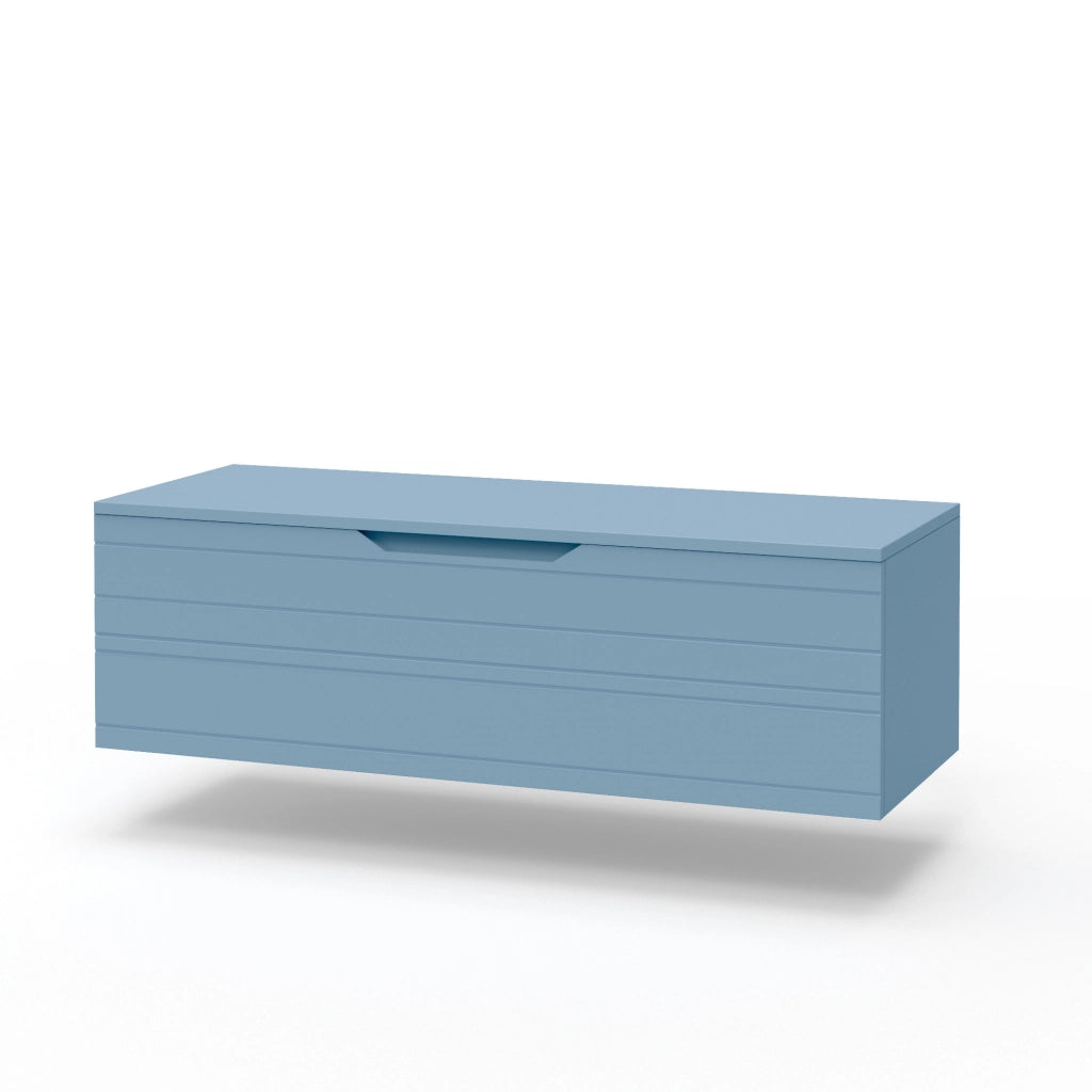 Base con top 1 cestone SOLMIRA azzurro tiffany
