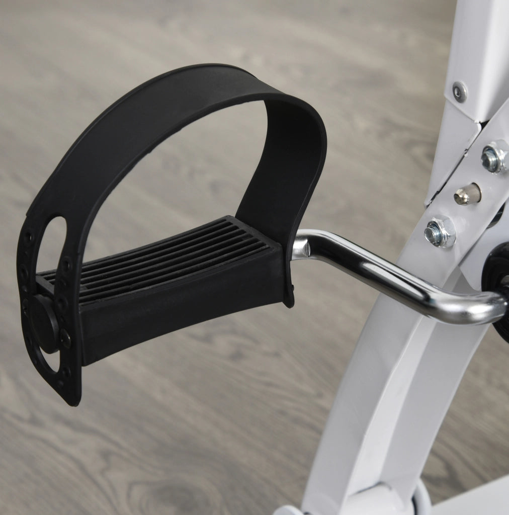 Pedaliera per braccia e gambe con display LED, bianca, 40 × 42,5 × 100 cm