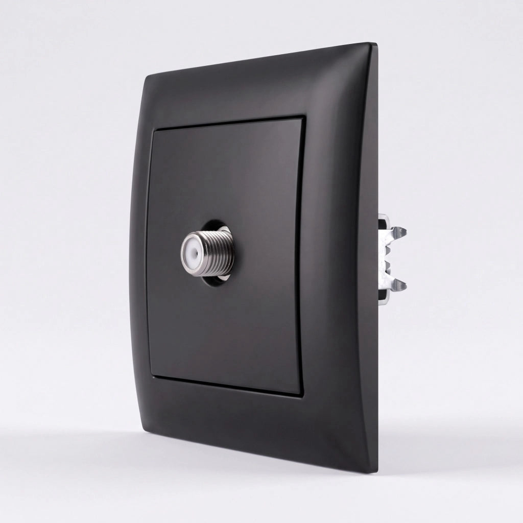 Presa Antenna Con Cornice Oste Jnh012-a Black