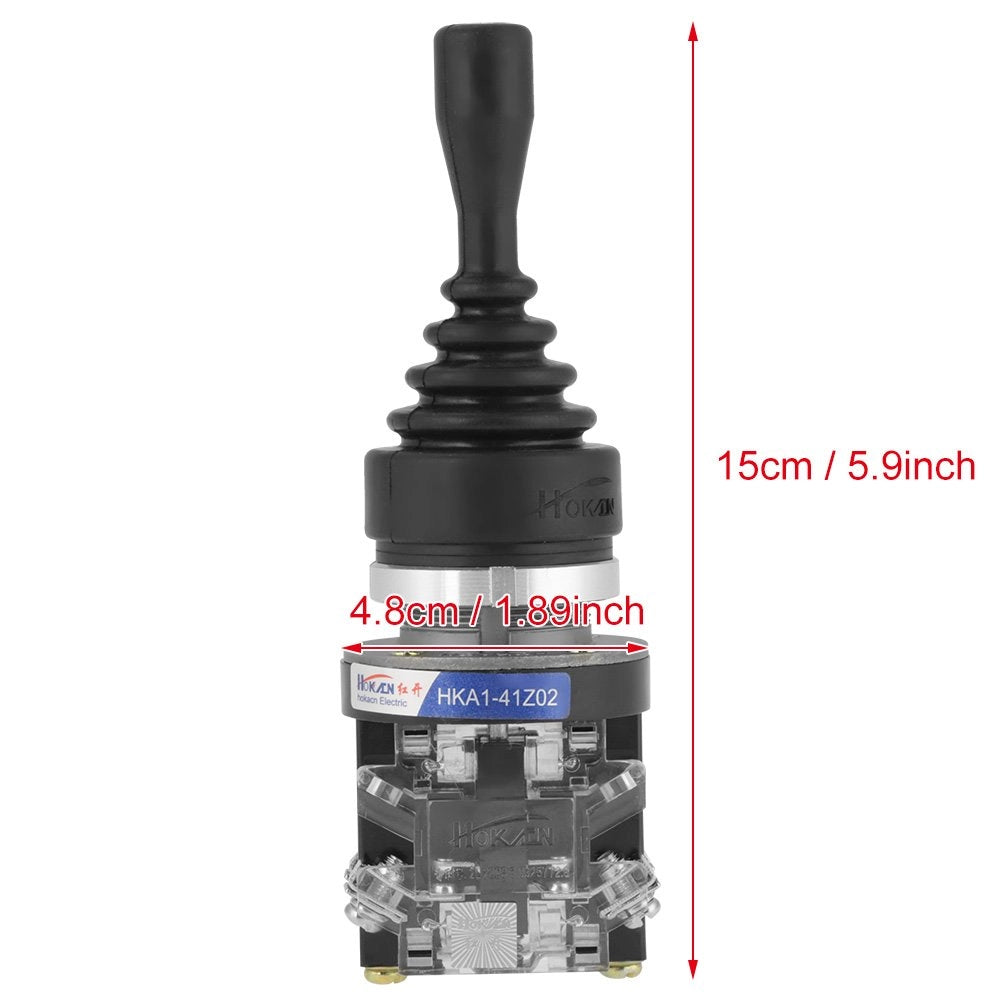 Interruttore joystick 2NO, 2 posizioni, a mantenimento momentaneo, per applicazioni di automazione