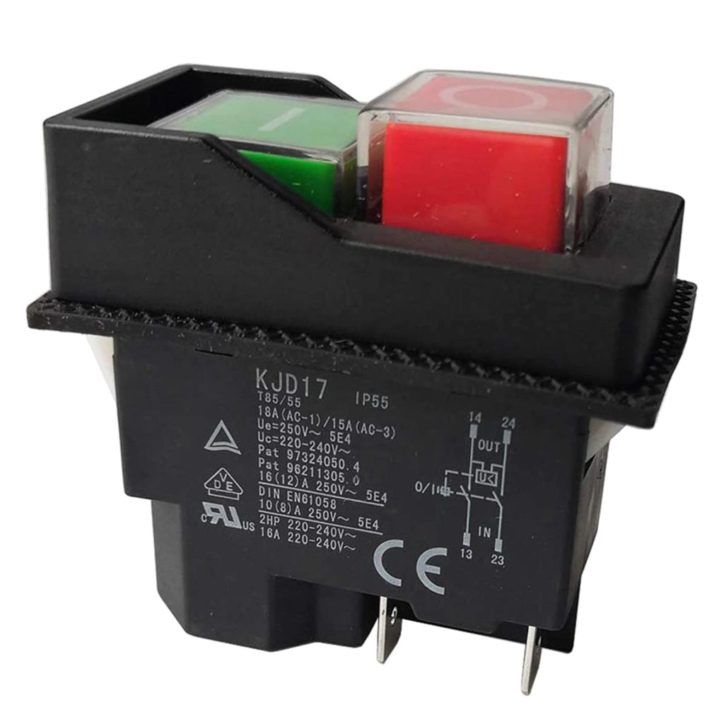 2 interruttori elettromagnetici KJD17, 220V, 4 poli