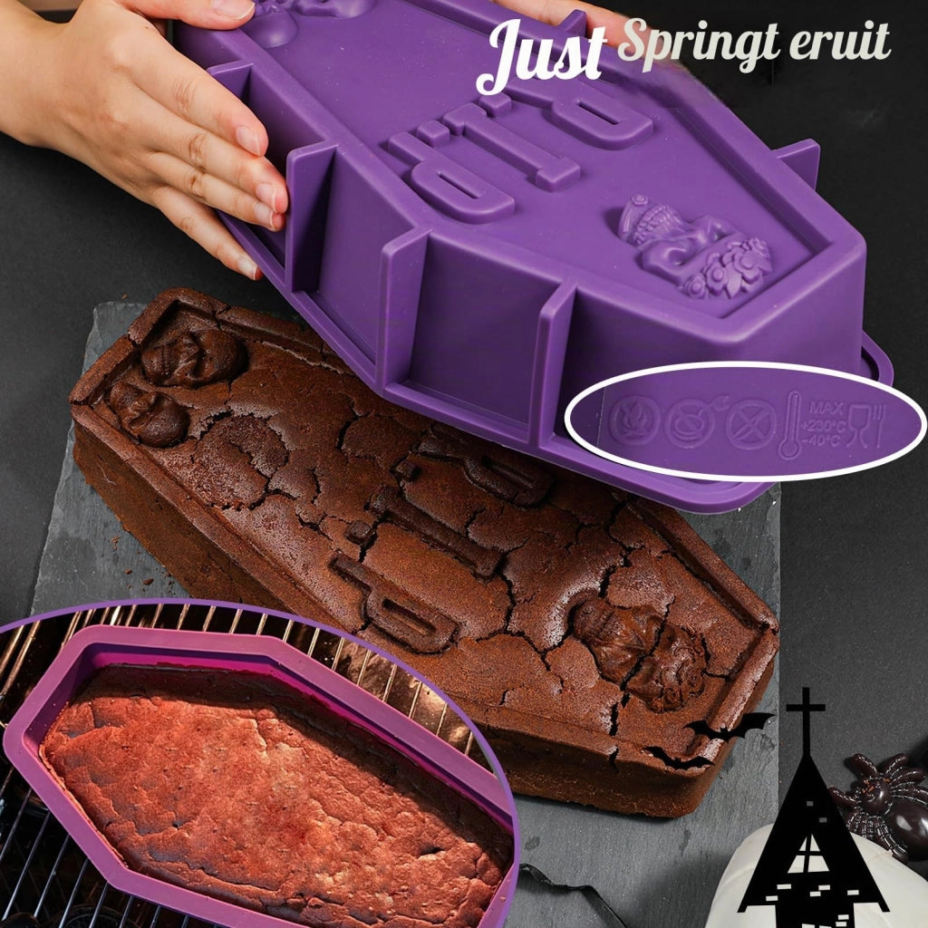 Stampo in silicone a forma di squalo, colore viola, per Halloween, dimensioni 30,5 cm