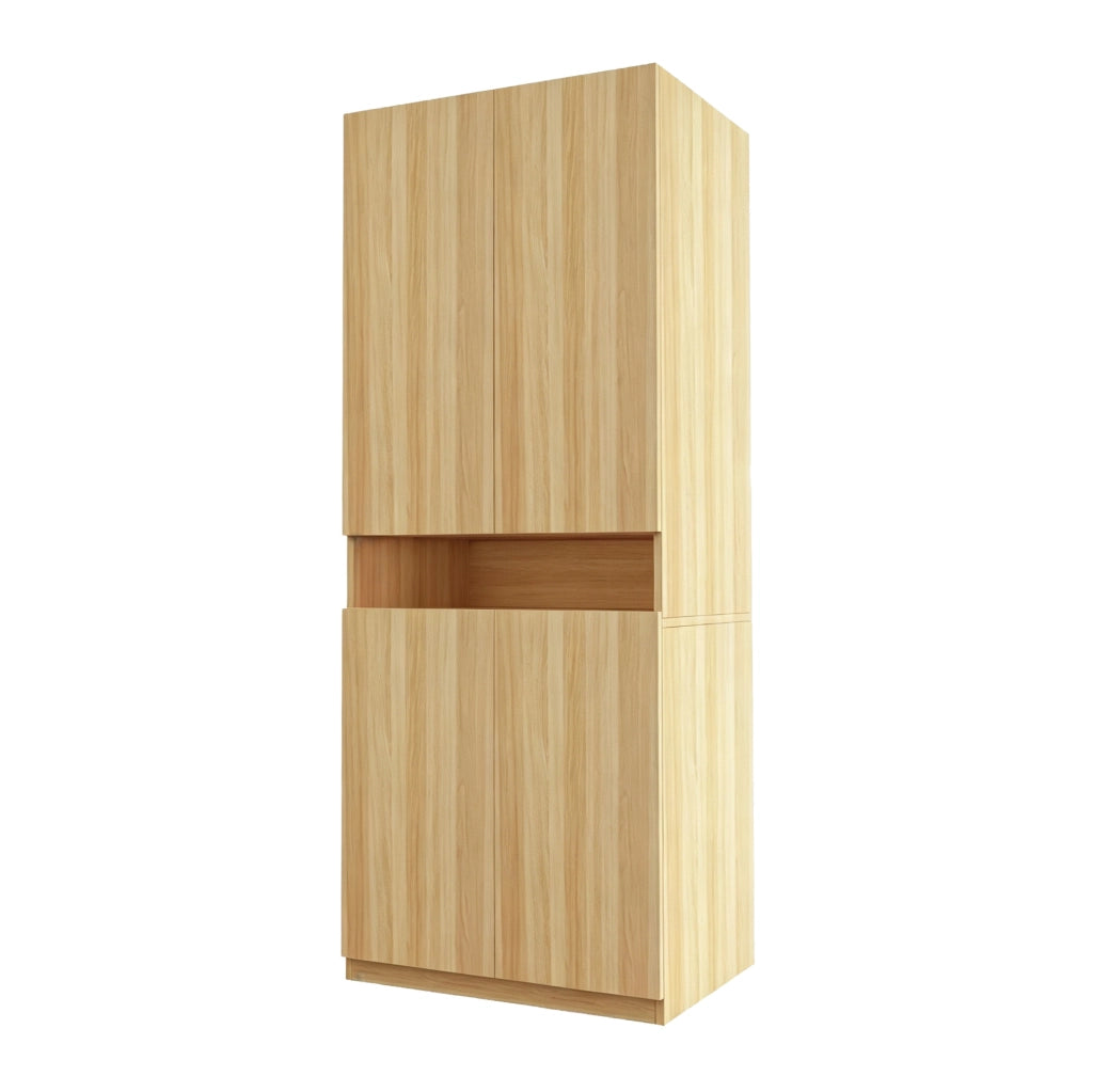 Armadio a due ante con vano illuminato a LED, 70 × 55 × 180 cm