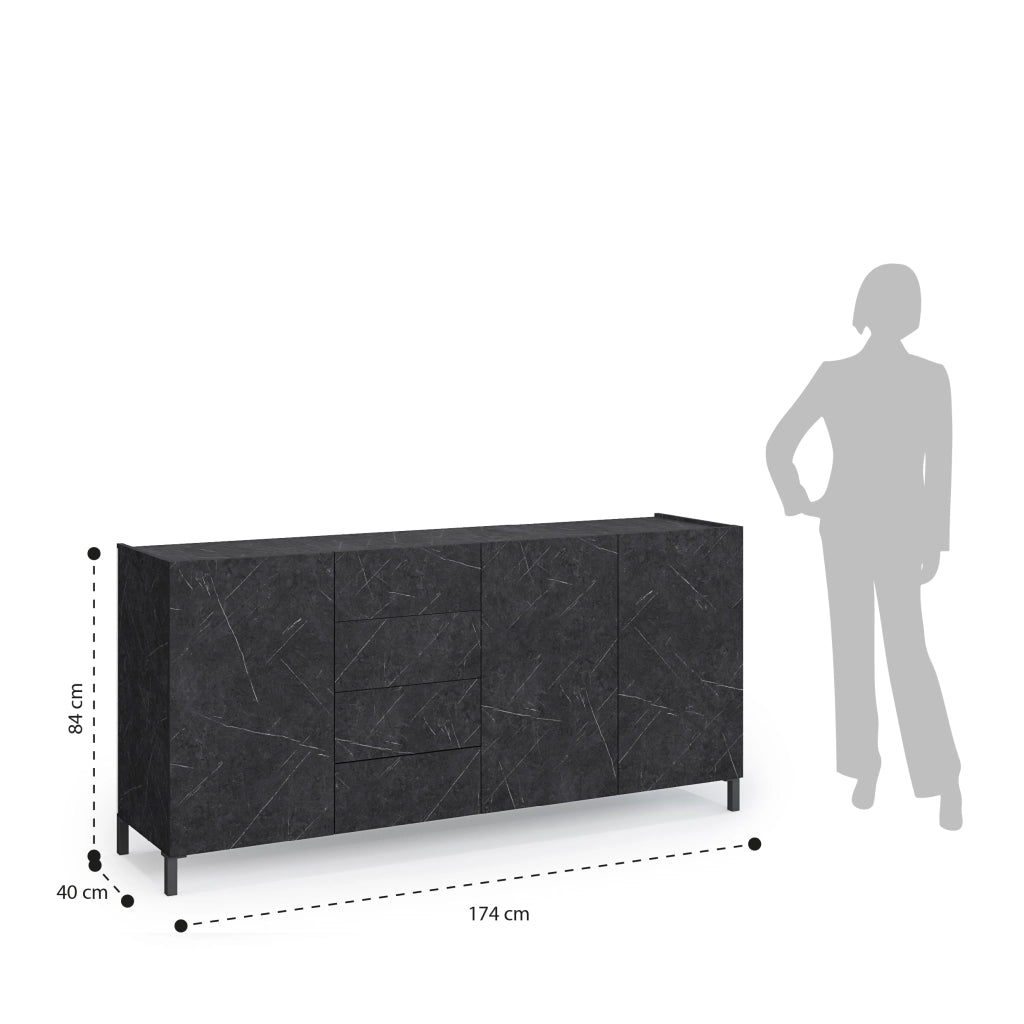 Buffet ALVEA marmo nero