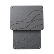 Set da 2 tappetini in terra di diatomee, color grigio scuro, 40x30 cm