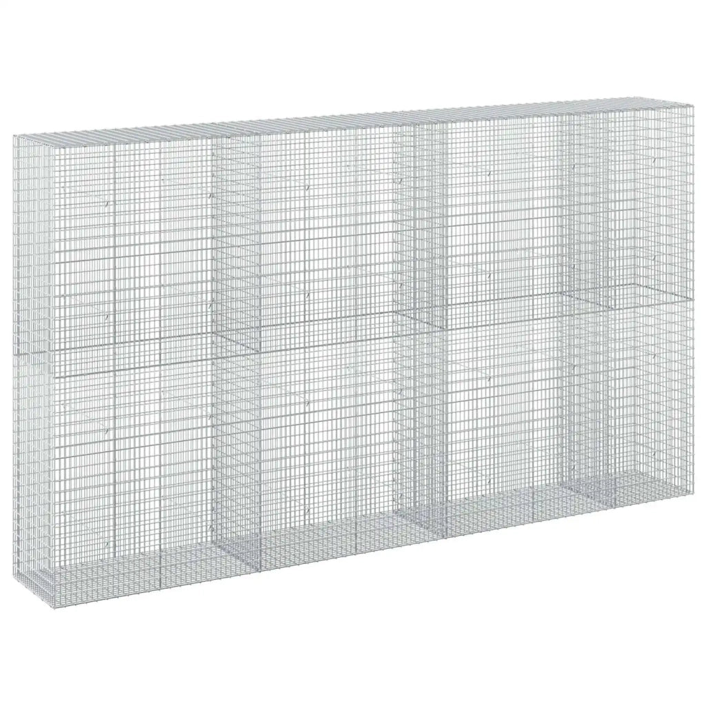 Gabione con Filo da 5 mm e Rete da 5x2,5 cm 350x50x200 cm 3463825