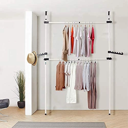 Appendiabiti indipendente, da assemblare, altezza da 281 a 329 cm, larghezza da 80 a 139 cm