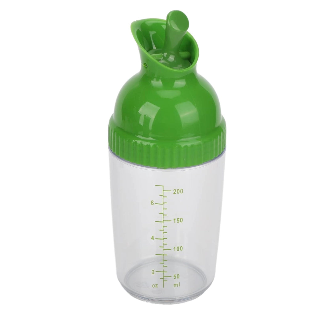 Shaker per condimenti da 200 ml, verde, per olio e aceto