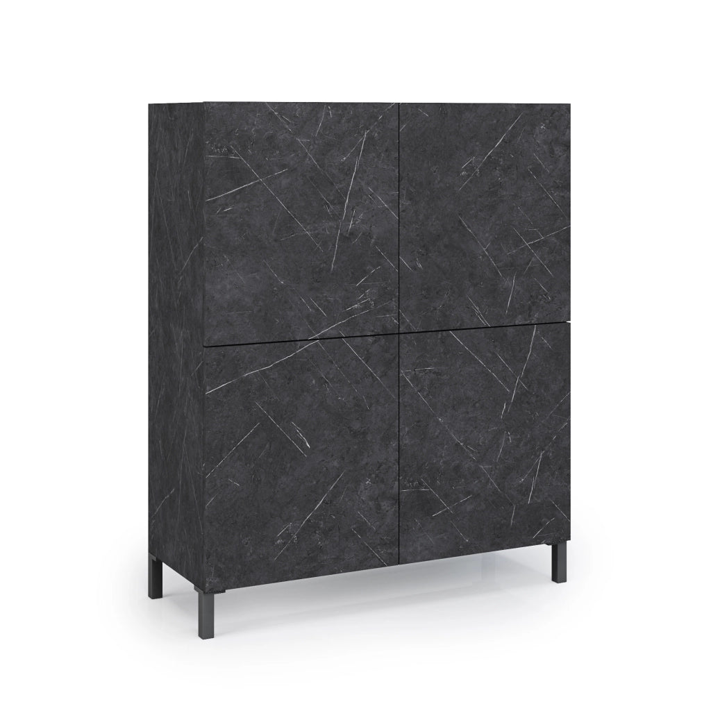 Credenza alta ALVEA marmo nero
