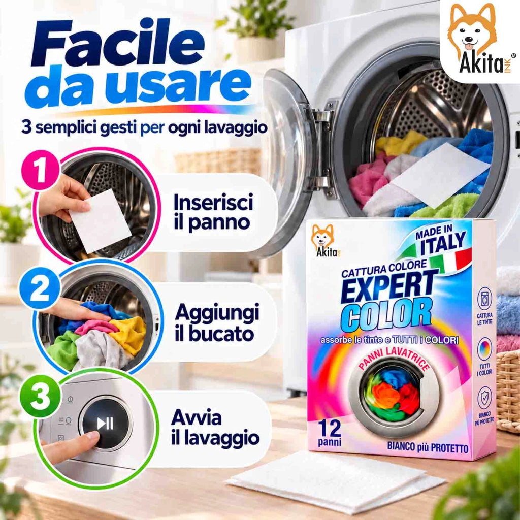 Akitaink 28 Confezioni Panni Cattura Colore Expert Color 336 Pz