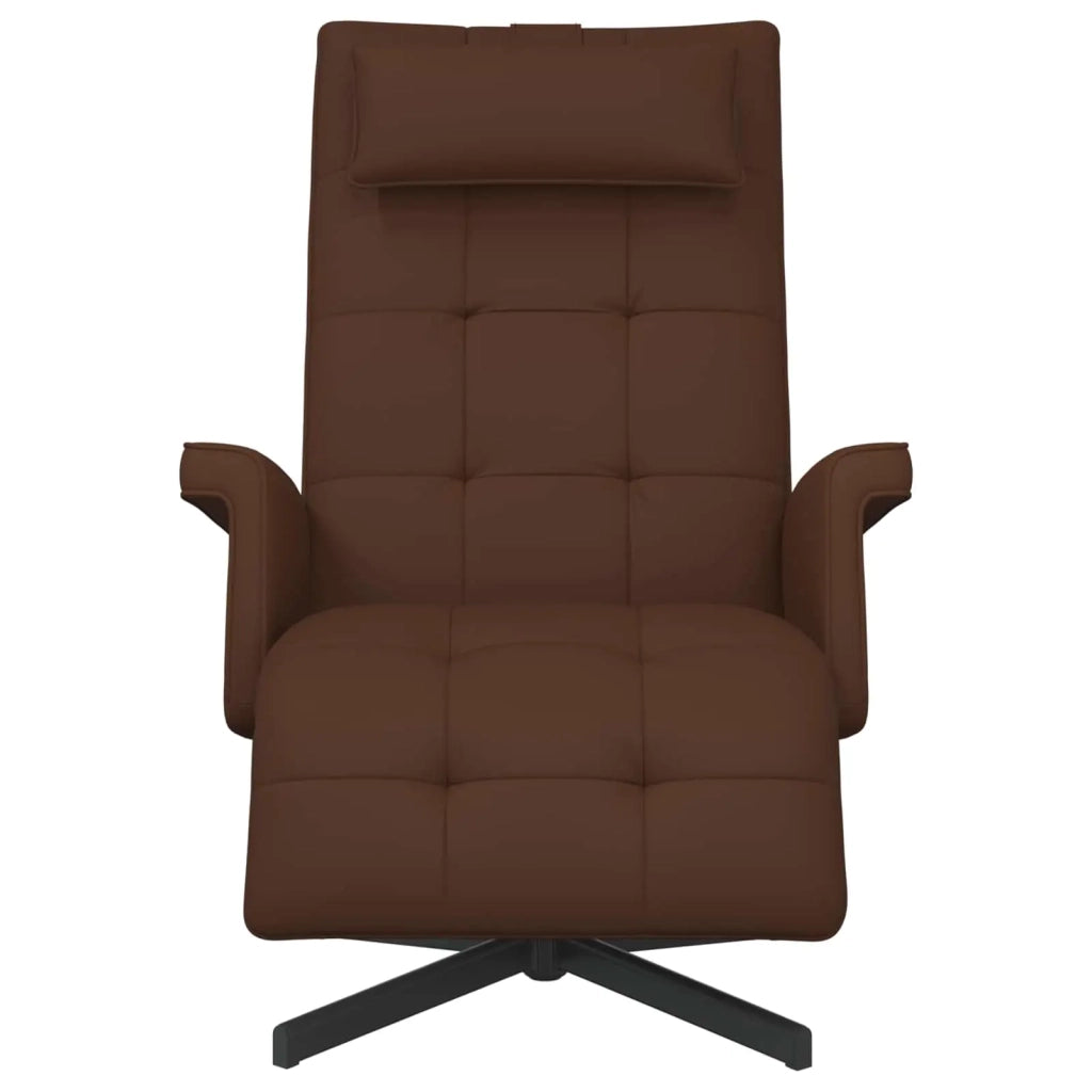 Sedia girevole Marrone Similpelle 42045620