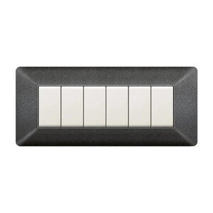 EASY PLACCA MATIX GRIGIO NOTTE 6P- ELETTROCANALI- 1,0 pz