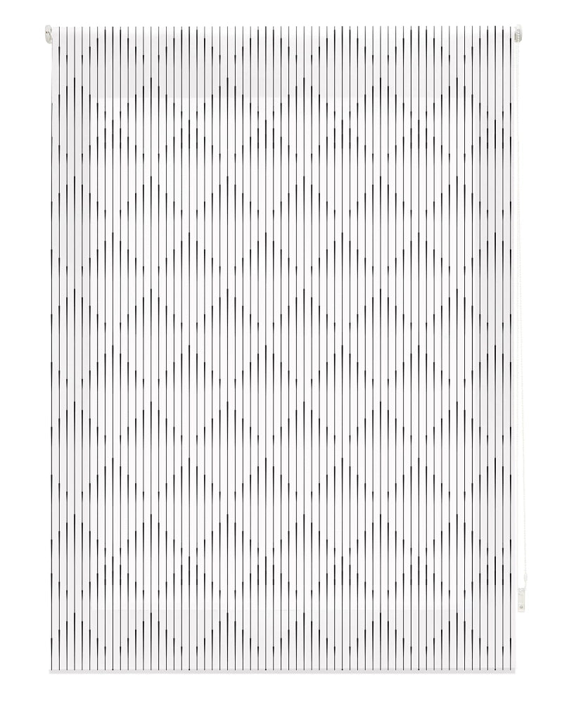 Tenda a rullo digitale, traslucida, motivo a prisma, 130x180 cm