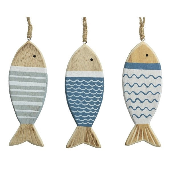 APPENDINO PESCE H10CM IN MDF COLORATO