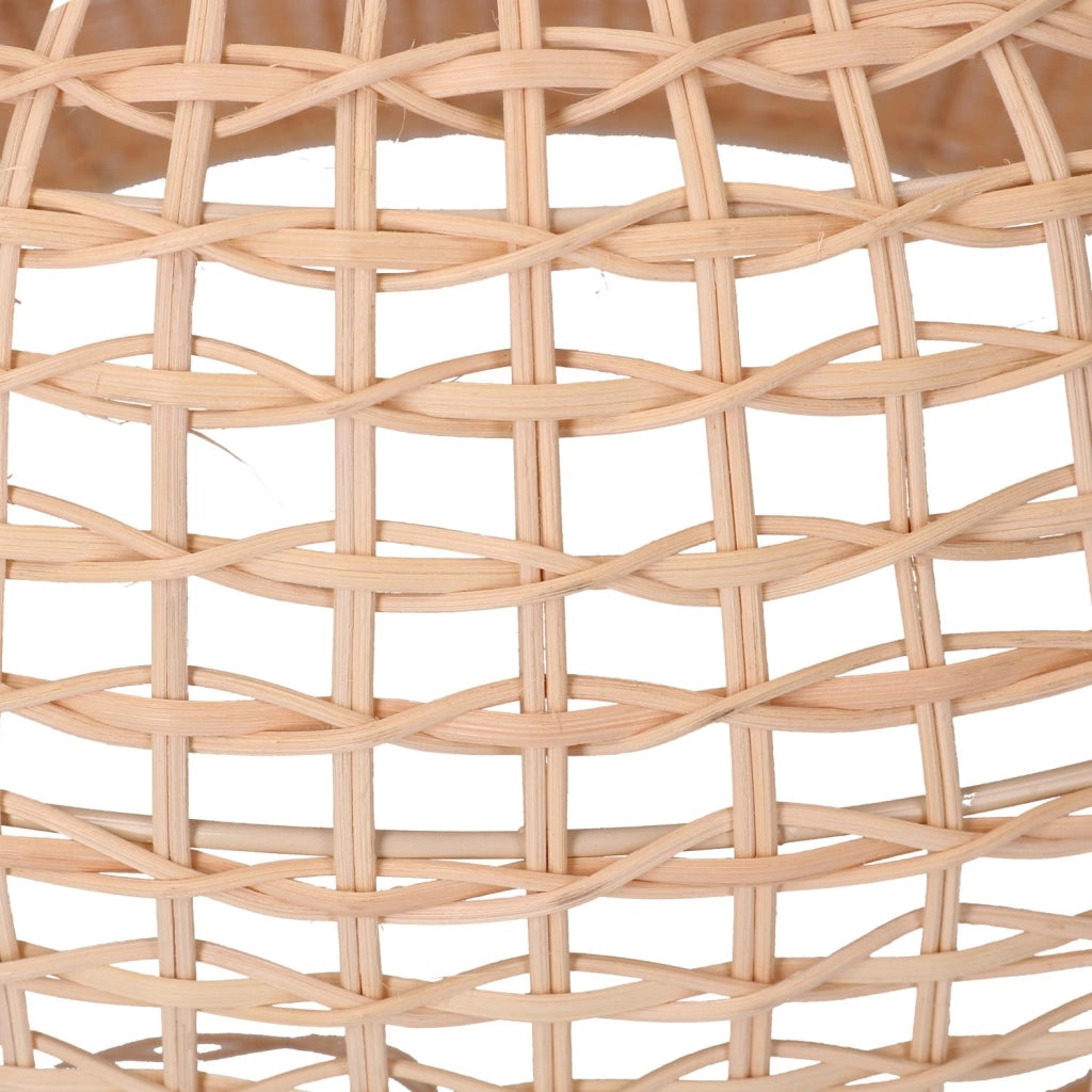 Lampadario rattan naturale con attaccocm ø50h30