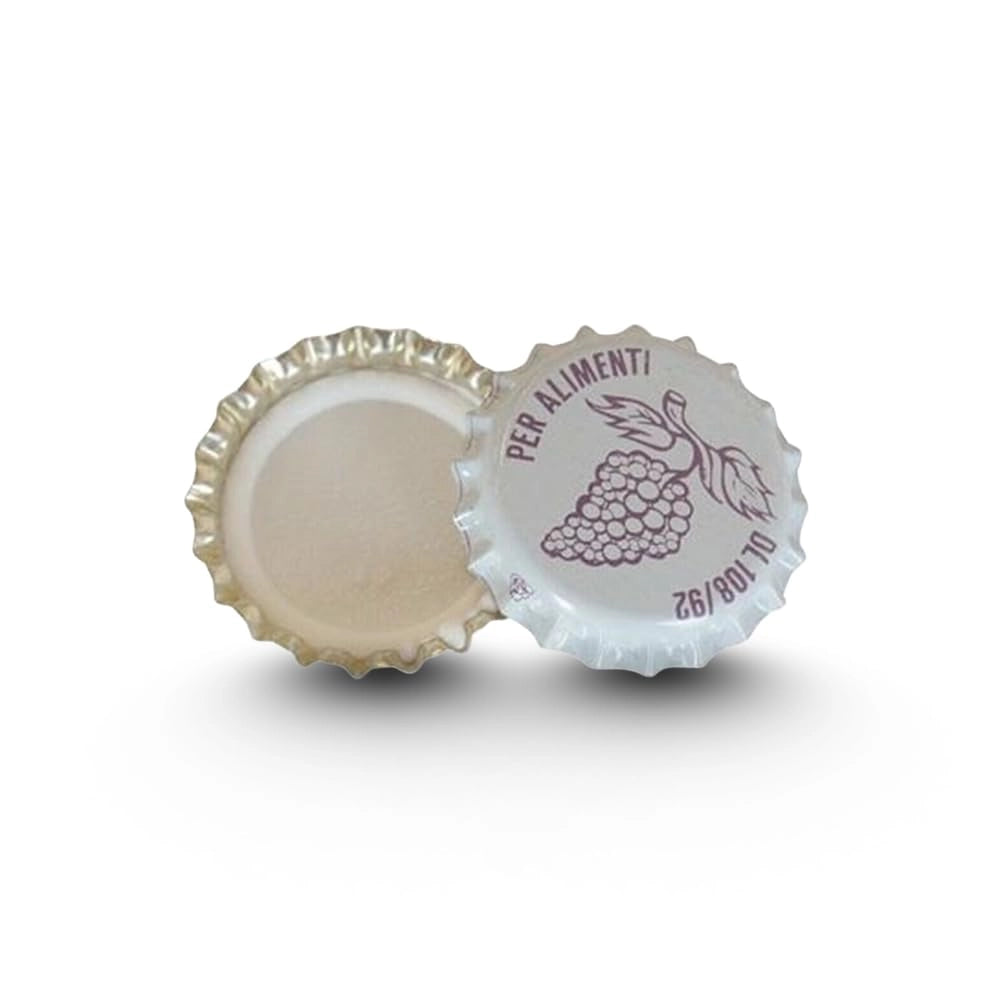 Tappi a da 26 mm, confezione da 100 pezzi, motivo a grappolo d'uva, ermetici, adatti per la pastorizzazione