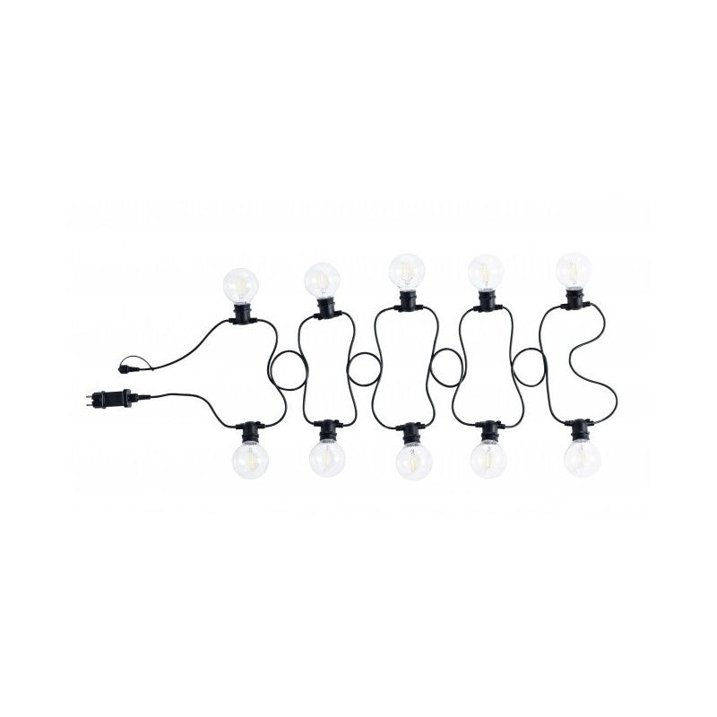 Catena luci esterno Brillant 10 led Trasparenti 8.4m