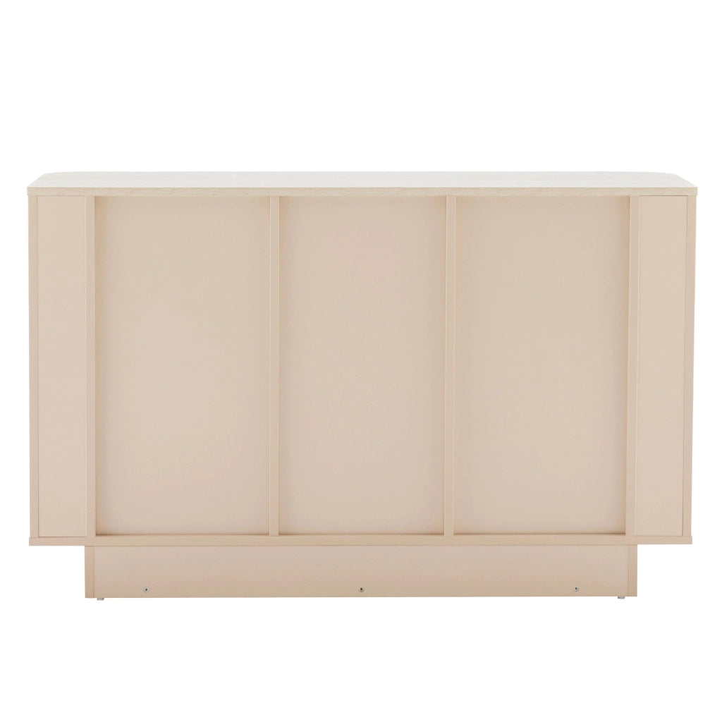 Oviala - Credenza semplice a 3 ante 120 cm crema