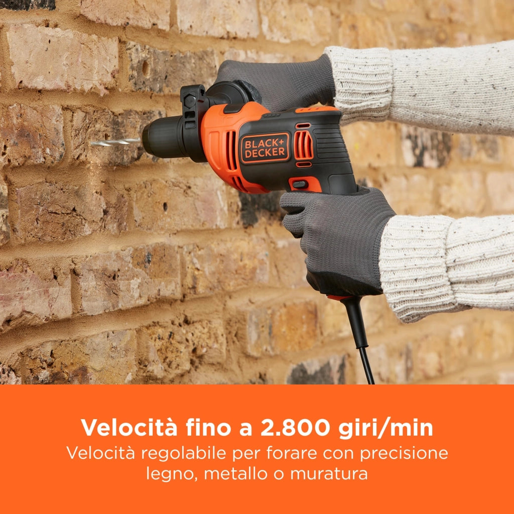 Trapano B e D 710W BEH710K Qs Black e Decker