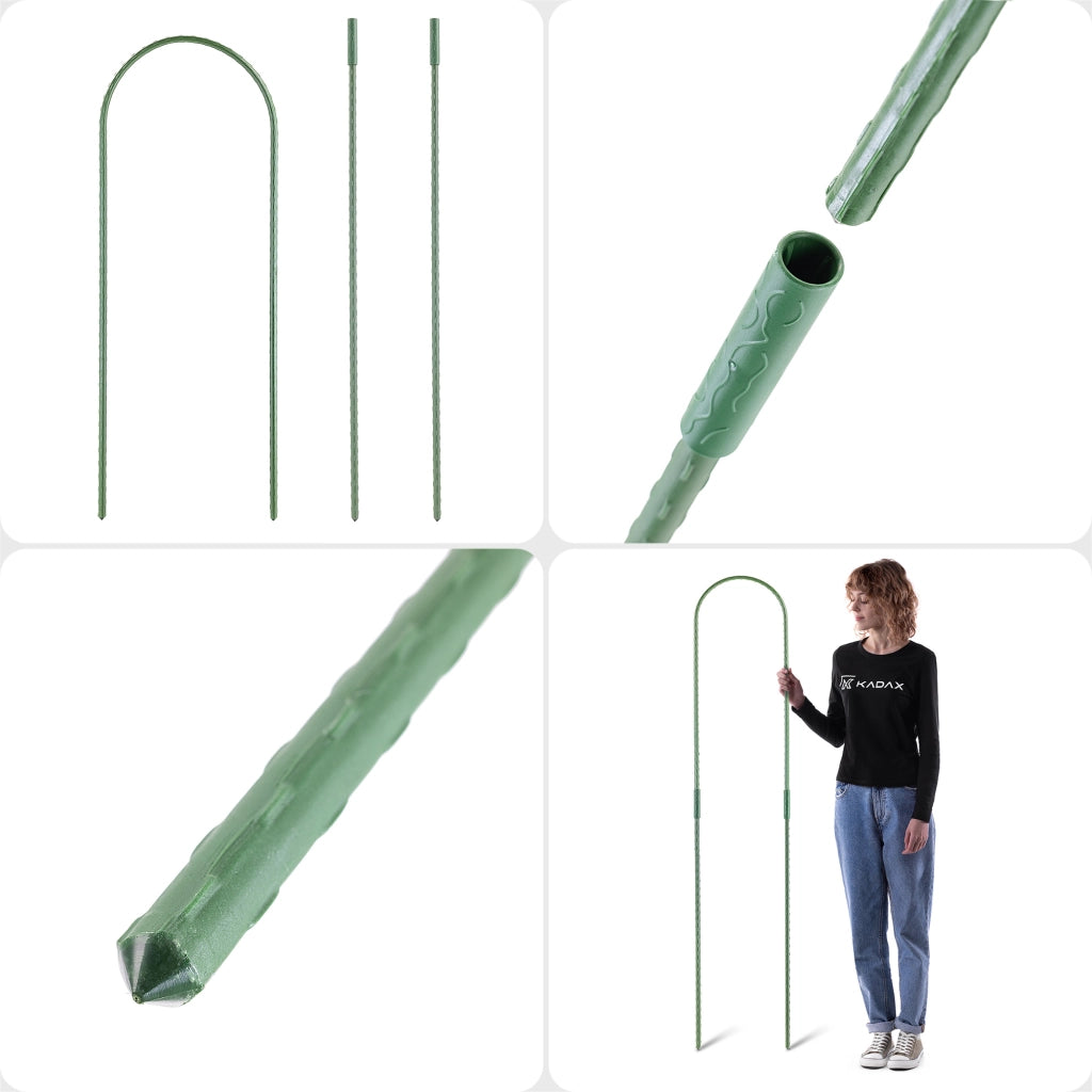 10 Supporti ad Arco in Acciaio 11 mm 33x150 cm