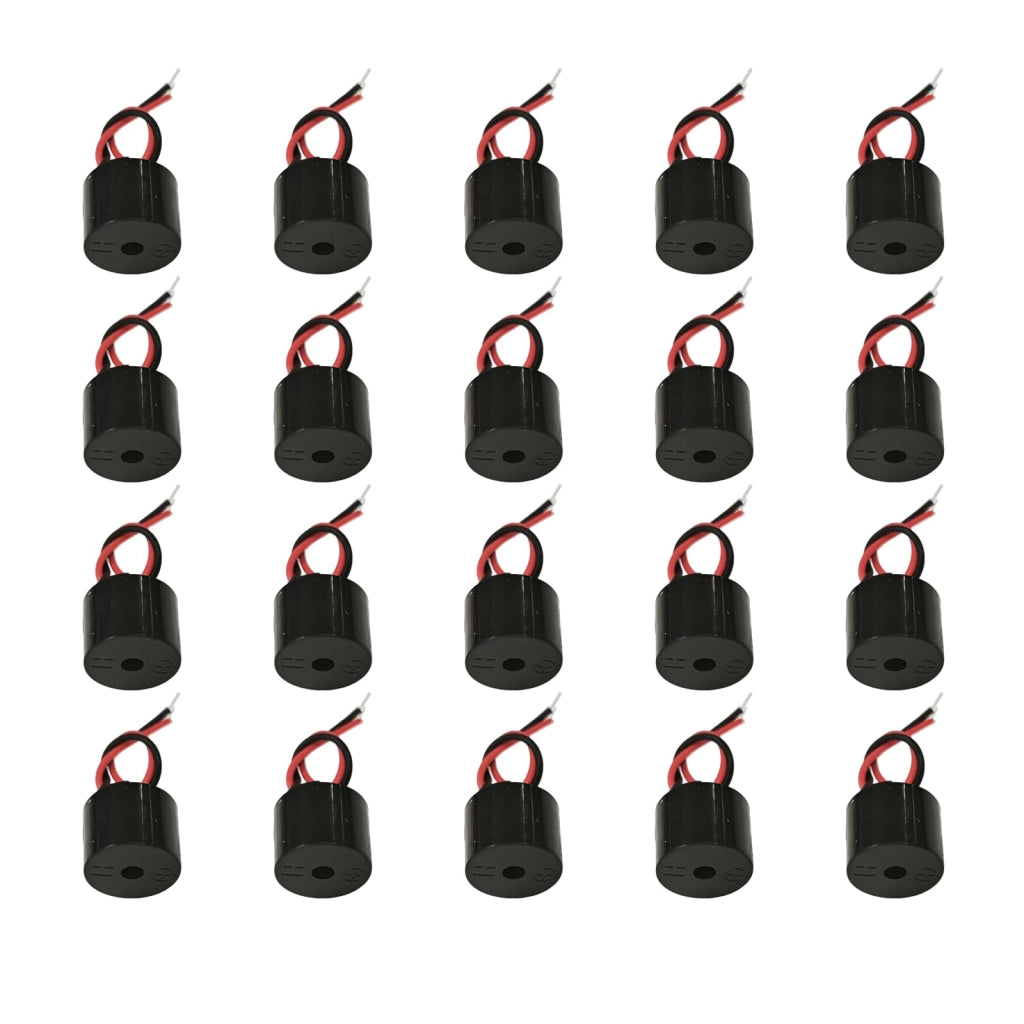 Cicalini elettronici, confezione da 20 pezzi, 3-12 V, 85 dB, in ABS