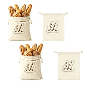 Sacchetti per alimenti in cotone con cera d'api, set da 2, 30x40 cm